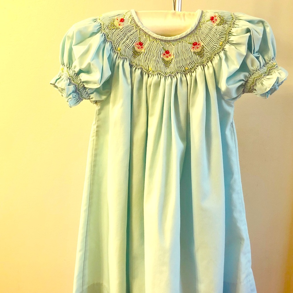 Sweet Angela Smocked Dress